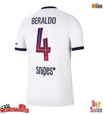 Paris Saint-Germain Lucas Beraldo #4 Replica Away Stadium Shirt 2026-27 Short Sleeve